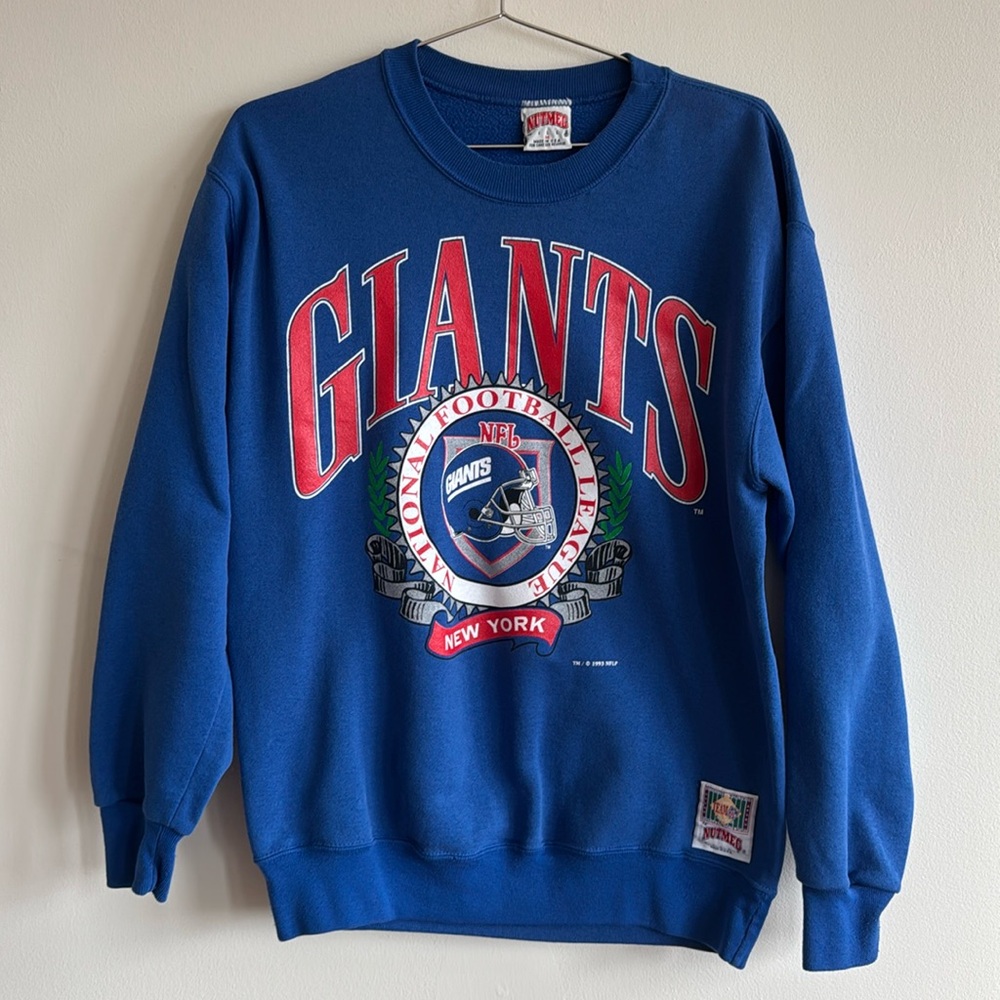 Nutmeg Vintage New York Giants Sweatshirt, Crewneck Sweater - Men’s Medium NYG